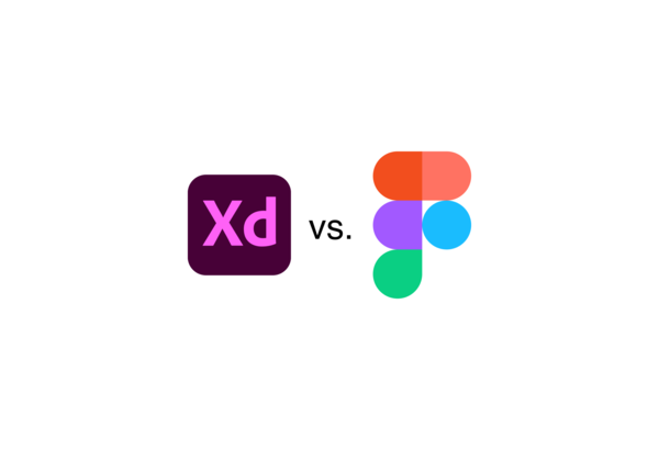 Figma und Adobe XD als Logos nebeneinander 
